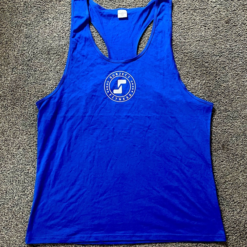 Blue SUBJECT FITNESS Tank Top Stringer